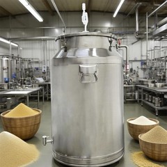 64L Stainless Steel Fermenter/Storage Tank for Wine Brewing, Storage, Transport