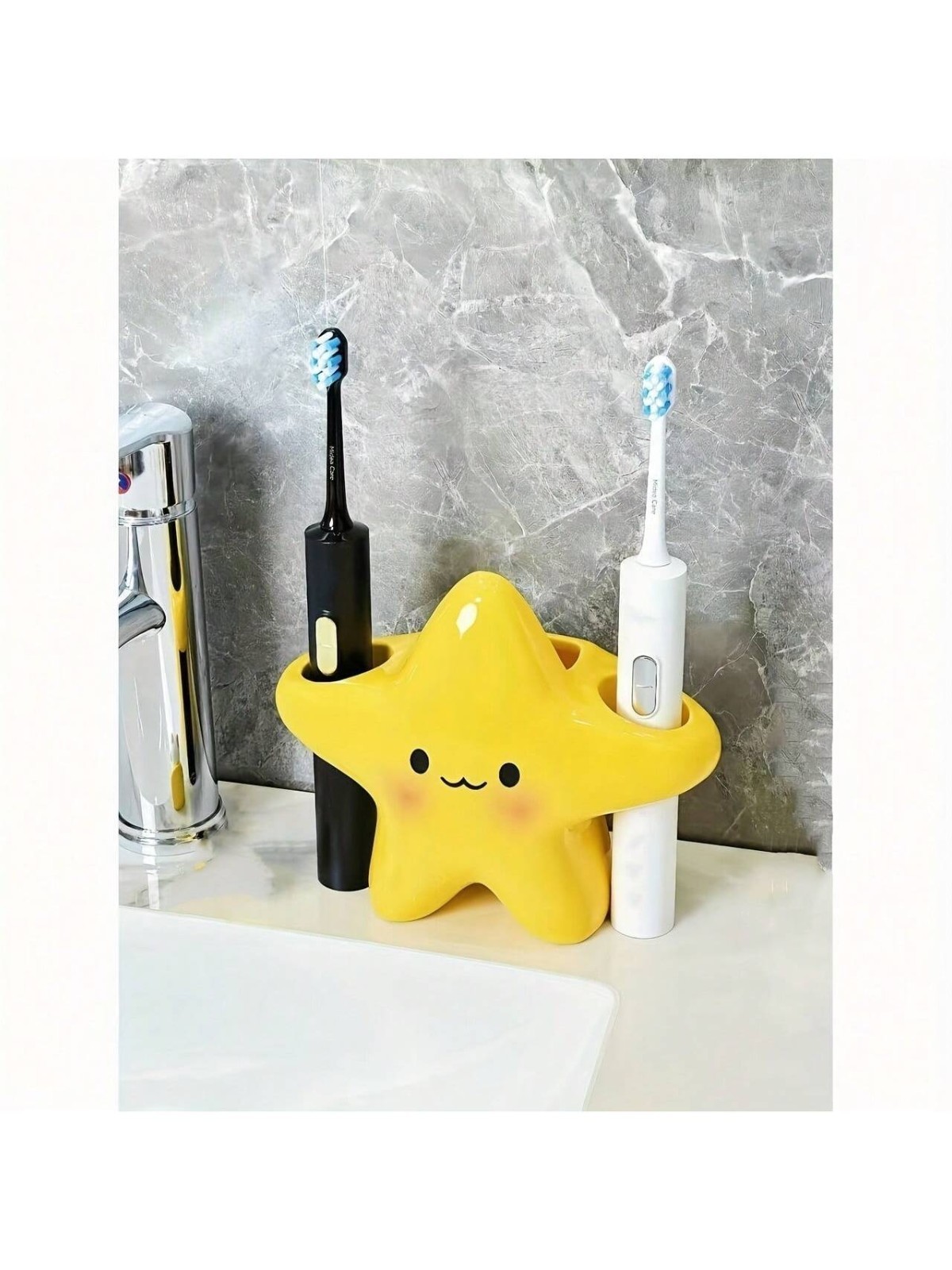 Multipurpose Cartoon Star Shape Toothbrush Rack Makeup Pencil Organizer For Kids gallery