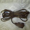 12ft Electric Extension Cord 3 Outlet 2 Prong Electrical AC Power Cable Brown gallery