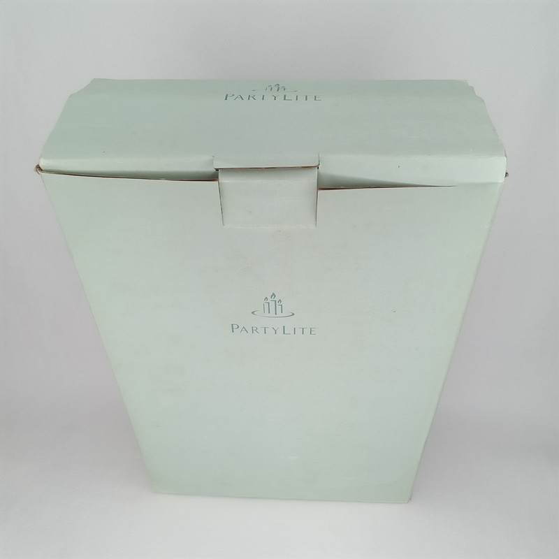 Vintage PartyLite 2000s Candle Holder & Original Box Chrysanthemum Pillar Tray gallery