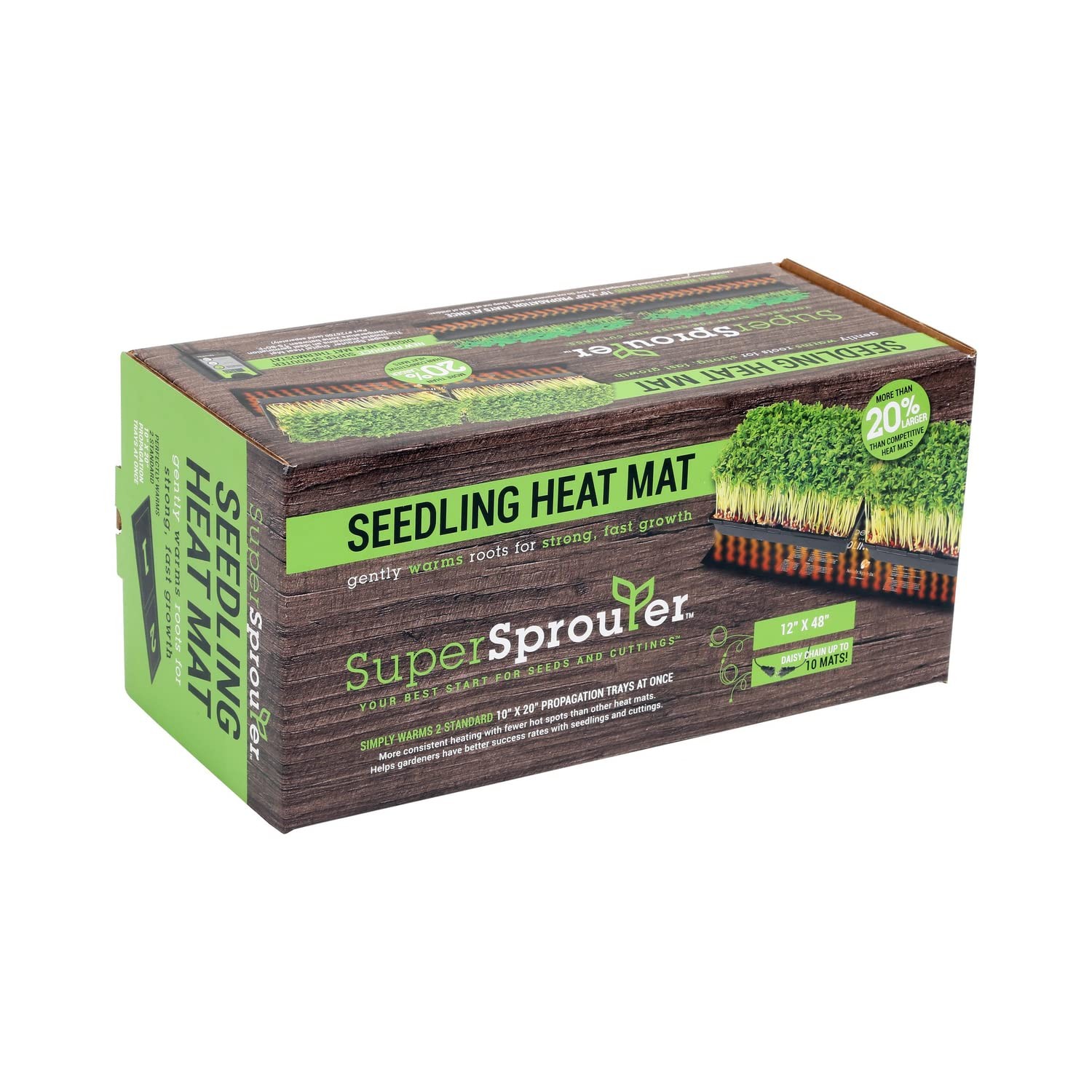 Super Sprouter 2 Tray Seedling Heat Mat - Warms Seedlings and Cuttings, Daisy gallery