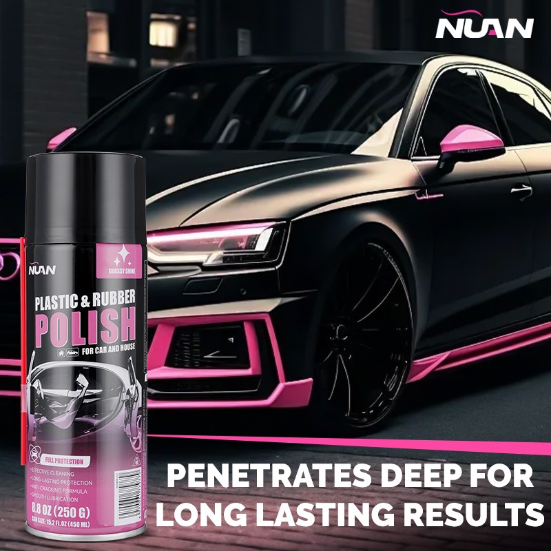 3pcs 450ml Car Interior Detailing Polish & Cleaner Spray, Quick Shine Safe US gallery