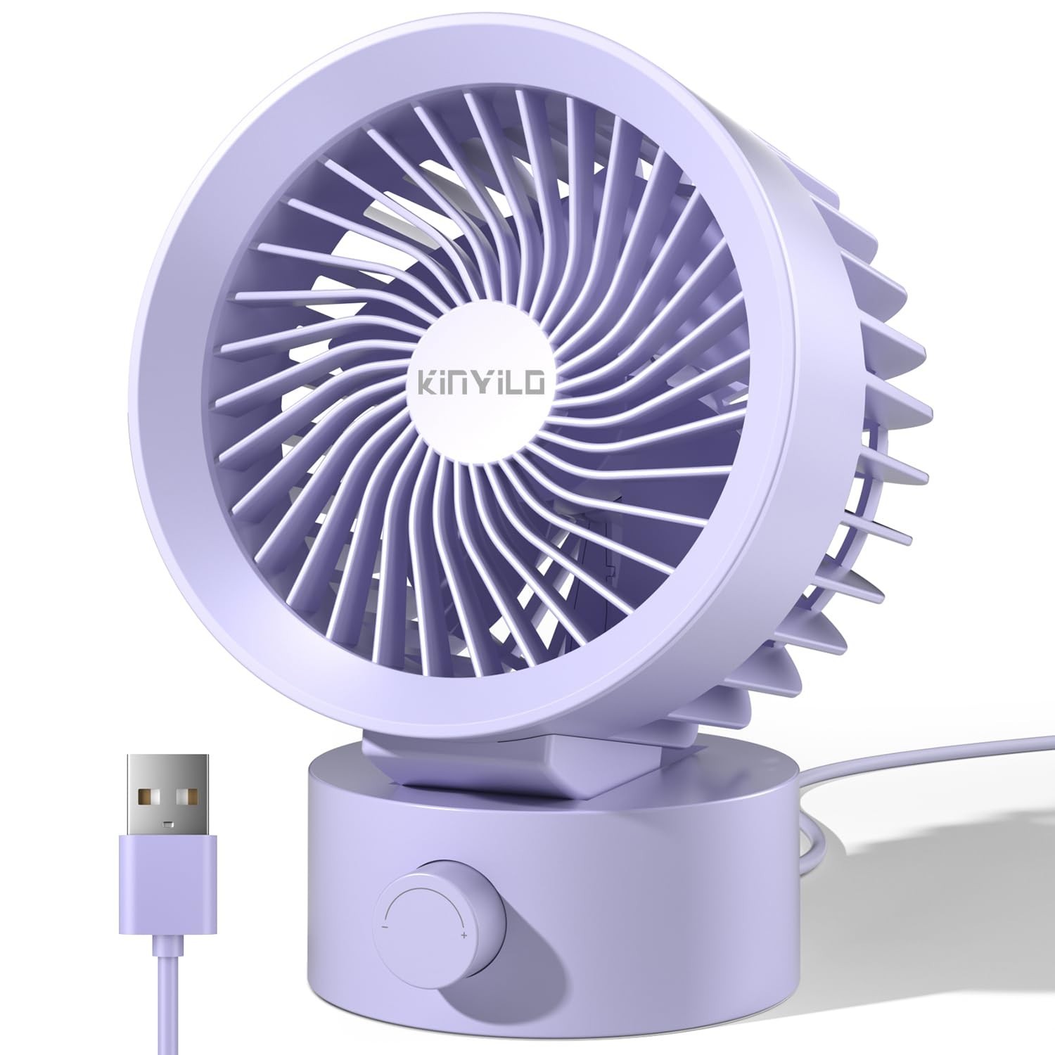 USB Desk Fan Small Quiet, Stepless Speed Mini Fans for Home Office Dorm Deskt... gallery