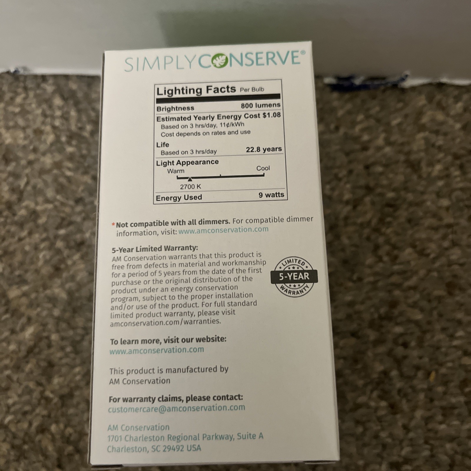 10 Simply Conserve 60W Replacement 9W LED Ligh Bulbs gallery