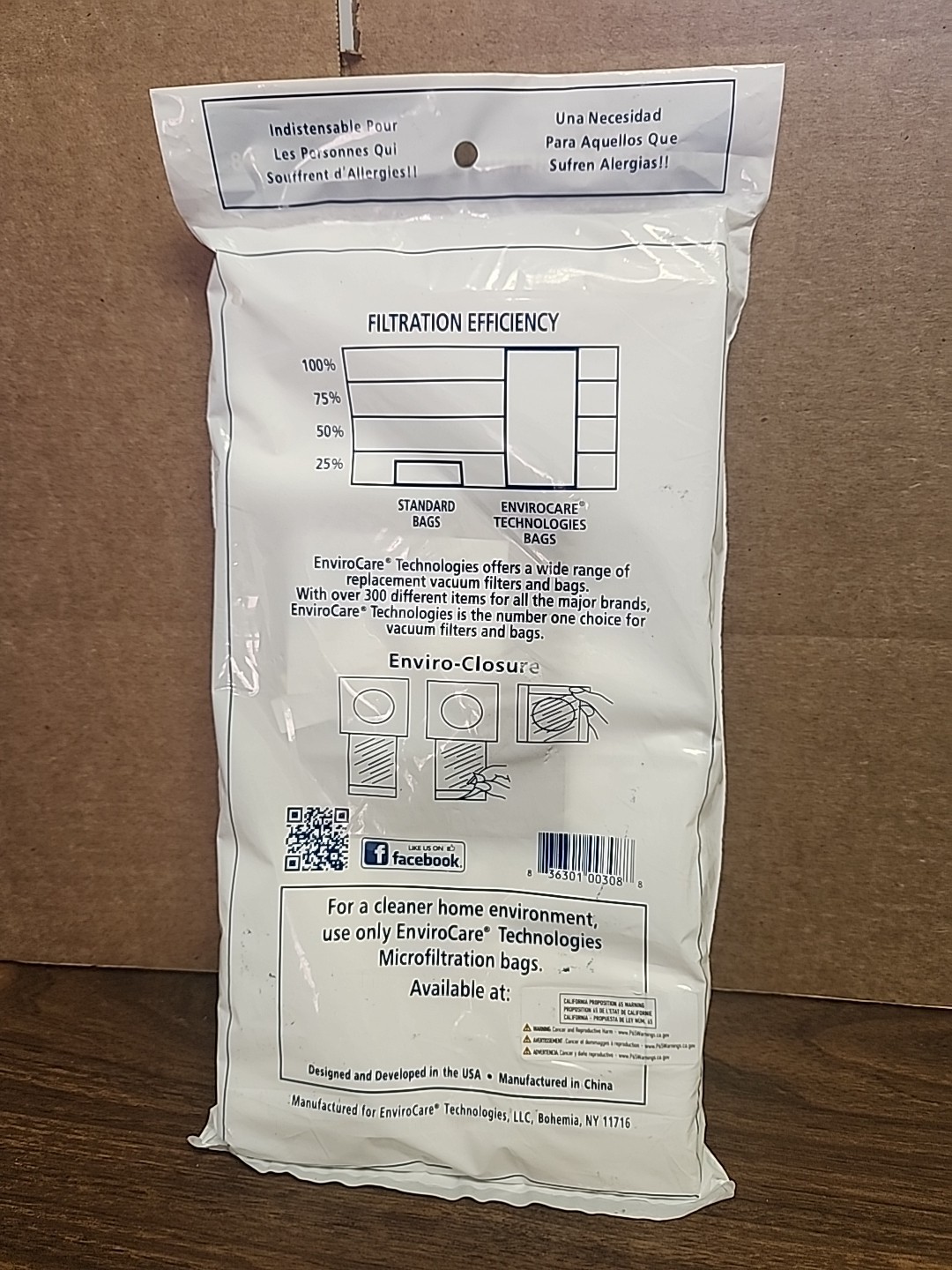 Eureka Vacuum Bags Micro Filtration Type U 99.7% Filtration Enviro Care NEW gallery
