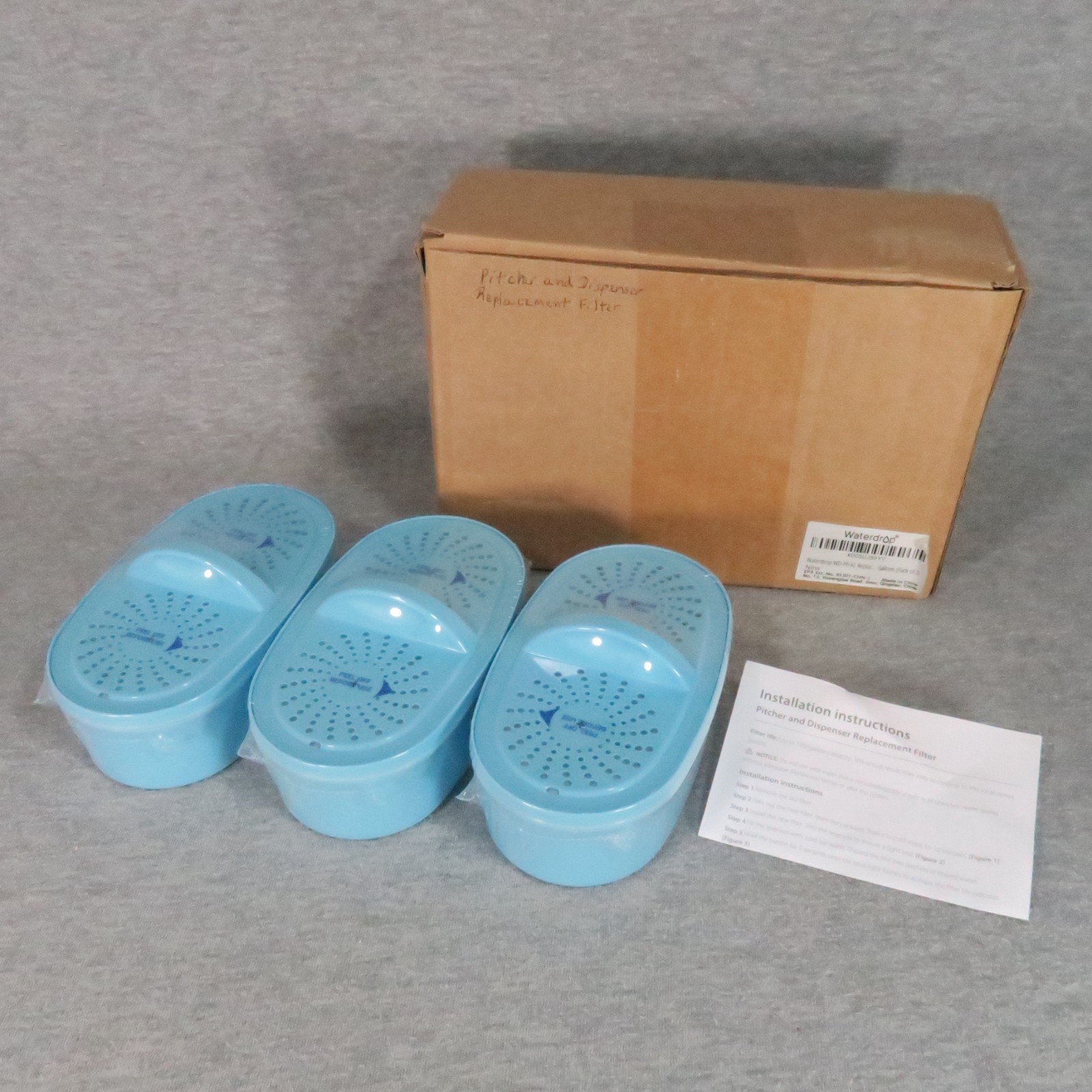 Waterdrop WD-PF-AL Plus Alkaline Replacement Pitcher Filter 3-Pack 100 Gallons gallery