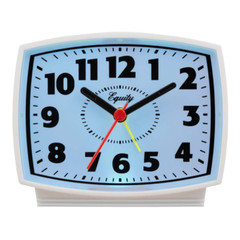 Equity by La Crosse 33100 Electric Silent Analog Alarm Clock – White