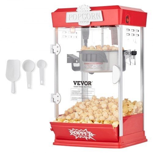 Popcorn Maker 480W Popcorn Popper Machine 4 Oz Kettle Makes 1.5 Gallon per Batch gallery