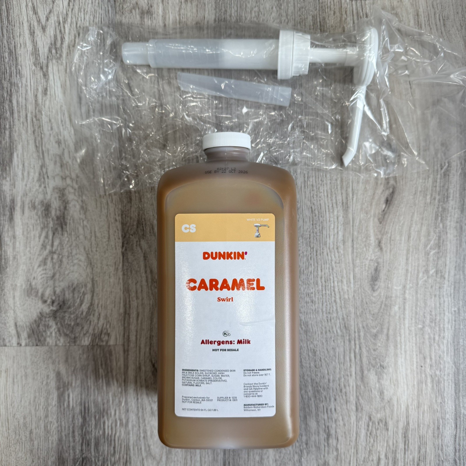 Dunkin Donuts Caramel Swirl With New Free Pump 64 Oz (RESTOCKED WEEKLY) gallery