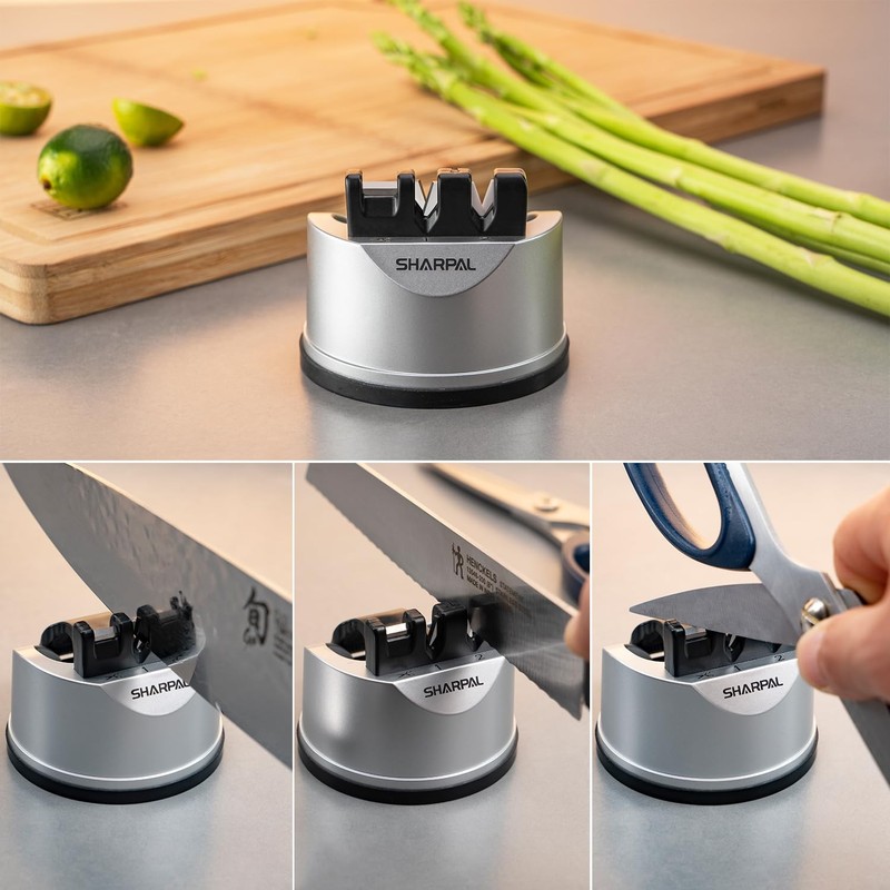 SHARPAL 191H Knife & Scissors Sharpener for Straight & Serrated Blades gallery