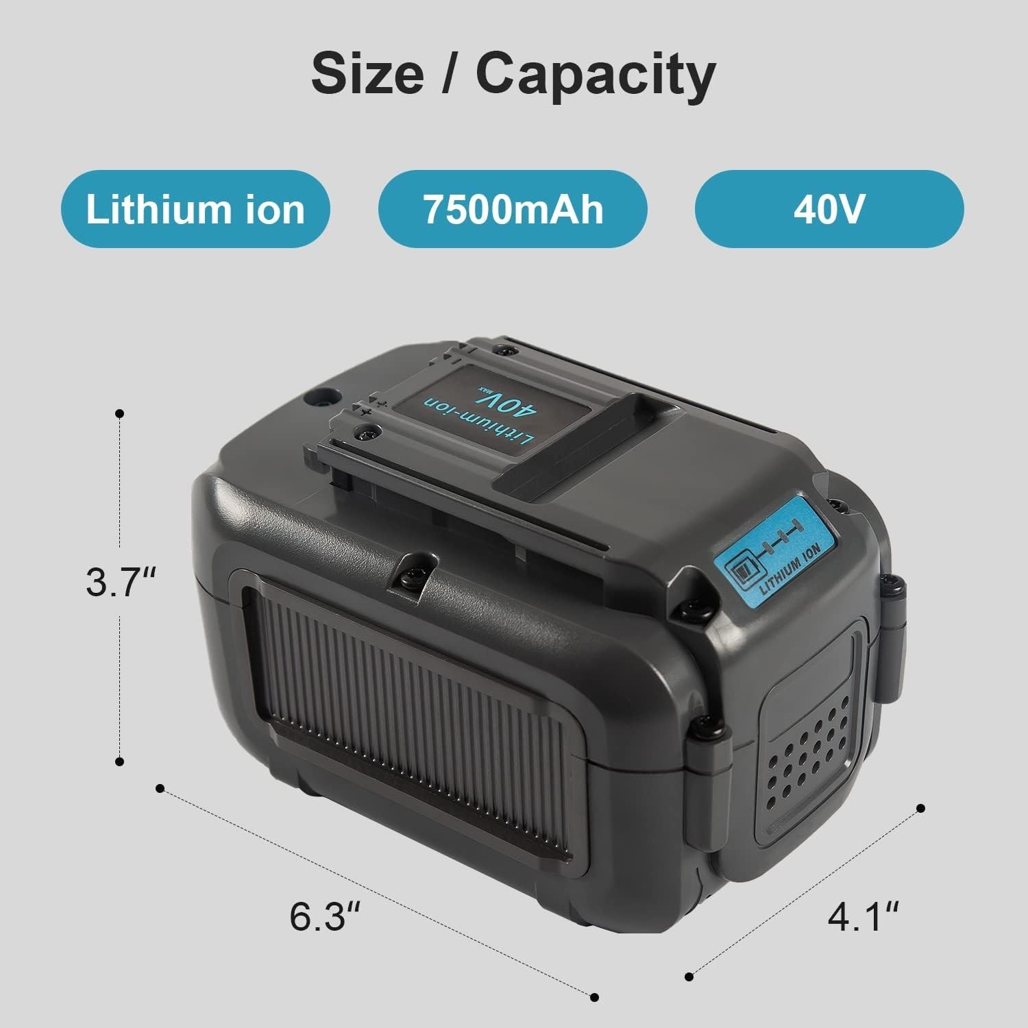 Aaiwtd 40V 7500Mah Replacement Battery For Dewalt Dcb404 Dcb406 Dcb407 Dcb114 gallery