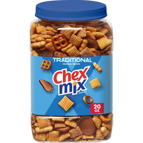 Chex Mix Traditional Original Recipe Snack Mix, Salty Snacks Tub, 20 oz gallery