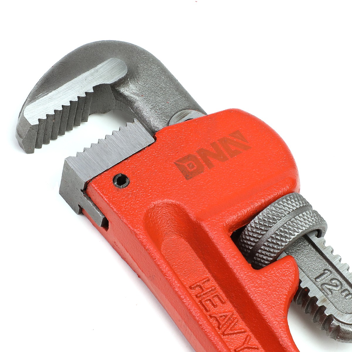 12" Durable Enamel Heavy Duty Steel Construction Pipe Wrench 1-3/4" Capacity gallery