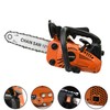 25.4cc Gas Top Handle Chainsaw with 12'' Bar Chain 2-Stroke Engine Cut Tree Wood gallery