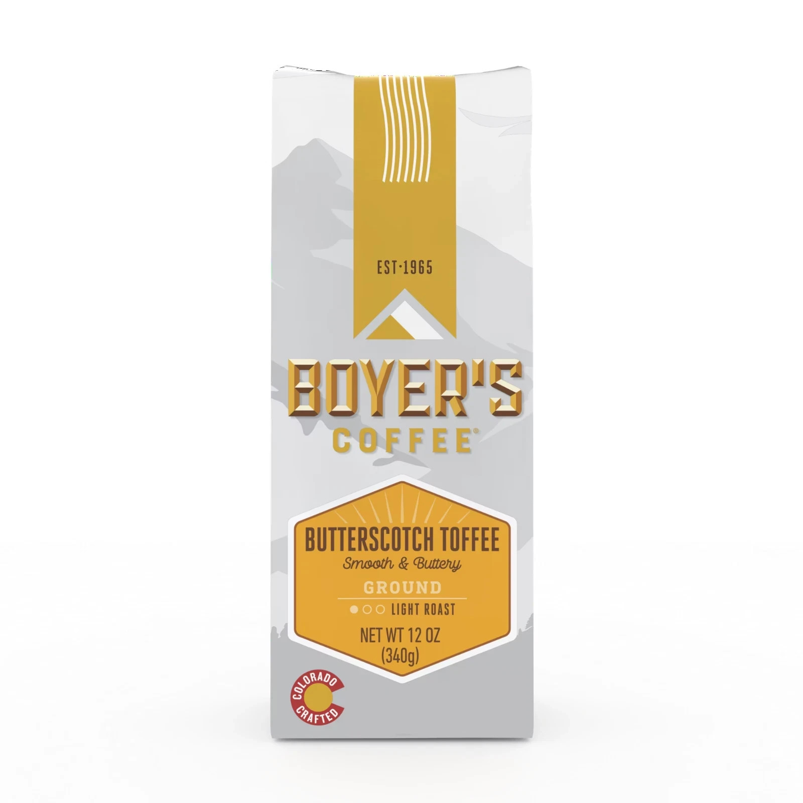 Boyer's Coffee Butterscotch Toffee, Ground Coffee, Light Roast, 12 Oz New gallery