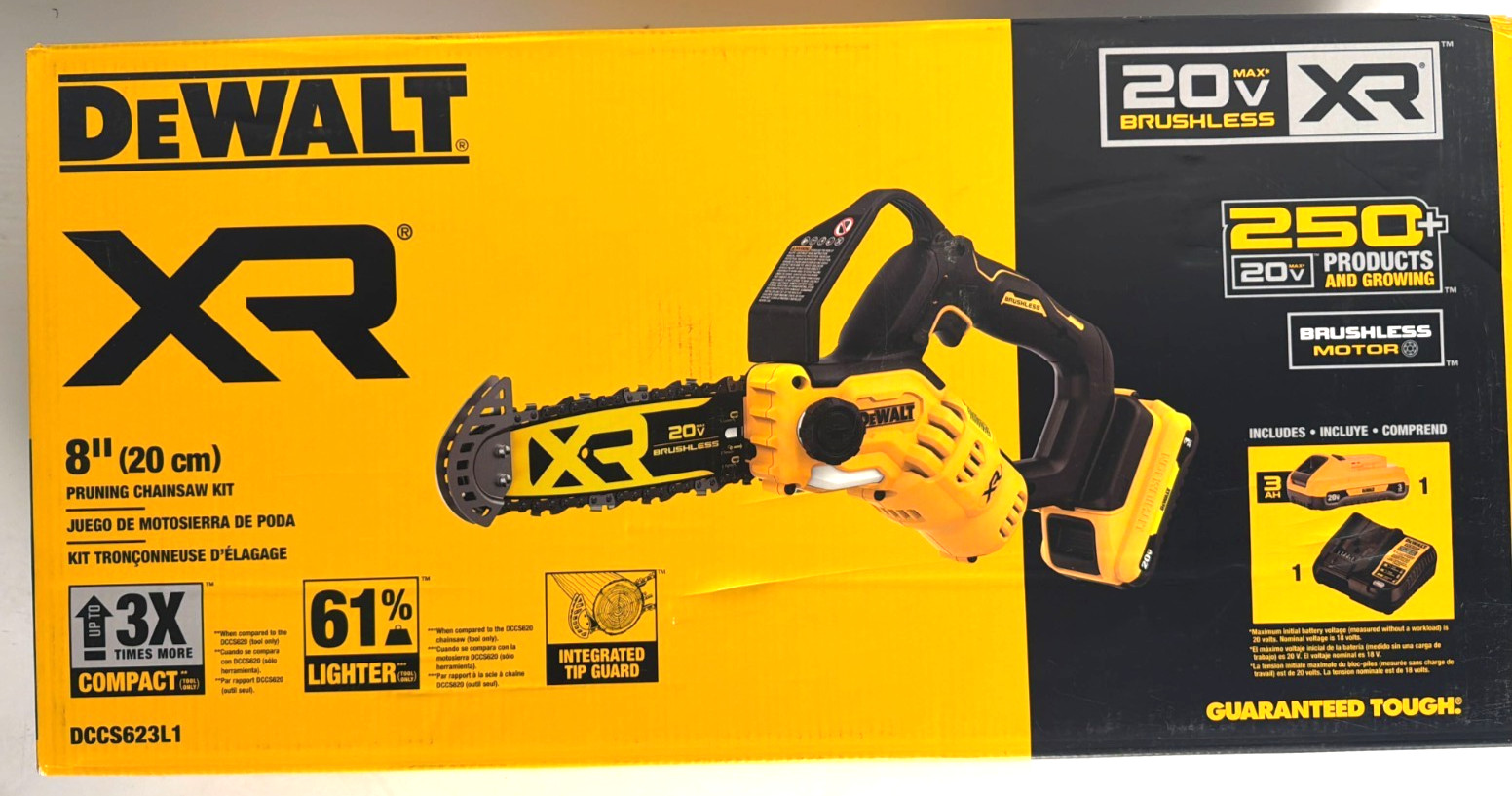 [NEW] (DCCS623L1) DEWALT 20V Brushless Cordless Pruning Chainsaw Kit gallery