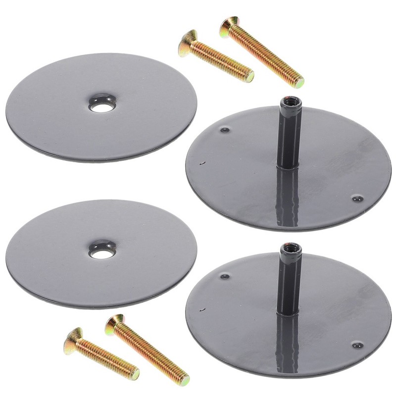2 Pcs Door Hole Guard Plate Shield Doorknob Covers Filler Deadbolt gallery