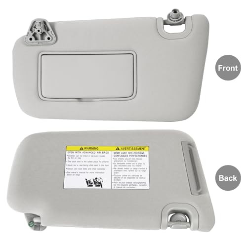 Left Driver Side Sun Visor w/o Light Compatible with Nissan Sentra W/O Light gallery