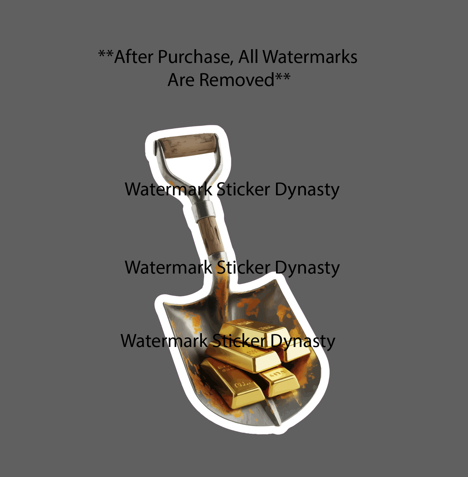 Gold Digger Sticker Waterproof Decal Shovel Gold Bars Money Cash Gift NEW gallery