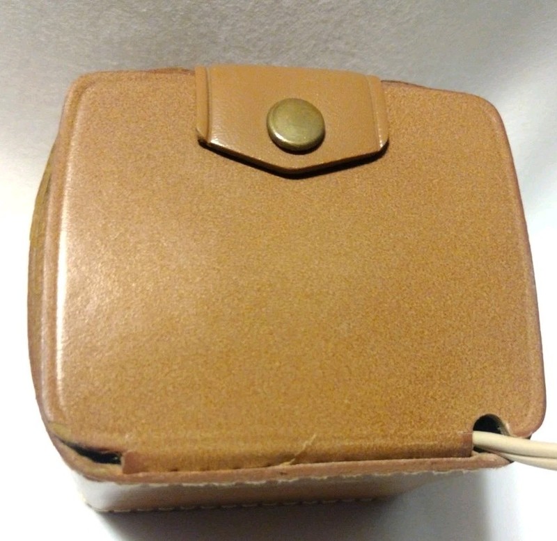General Electric Trip Mate Lighted Dial Brown Leather Alarm Clock 7314K B2 gallery