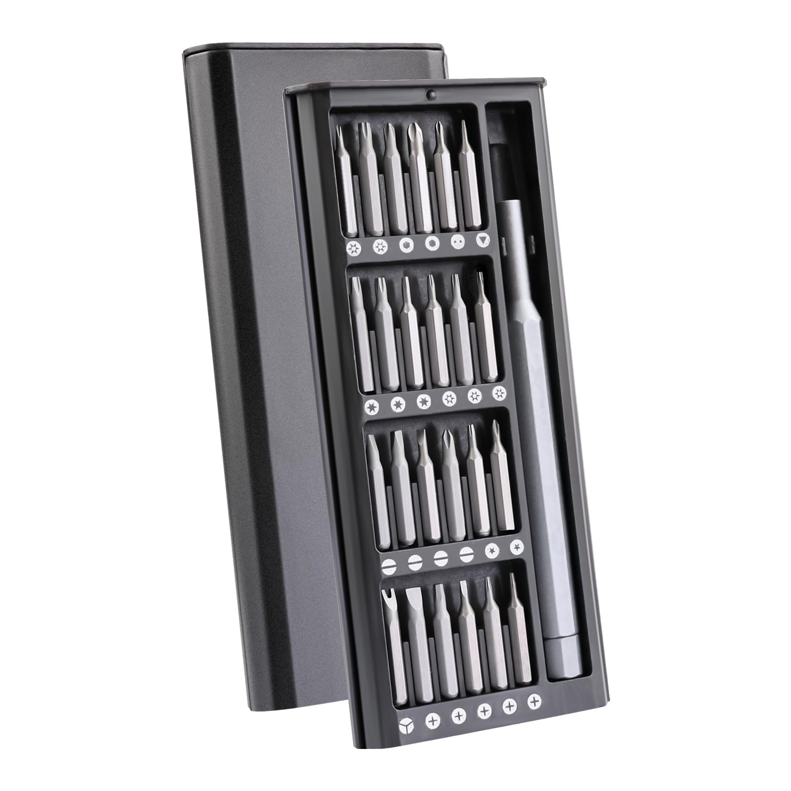 Ouolipraa 25-in-1 Small Screwdriver Set, Tiny Torx Fits All Black gallery