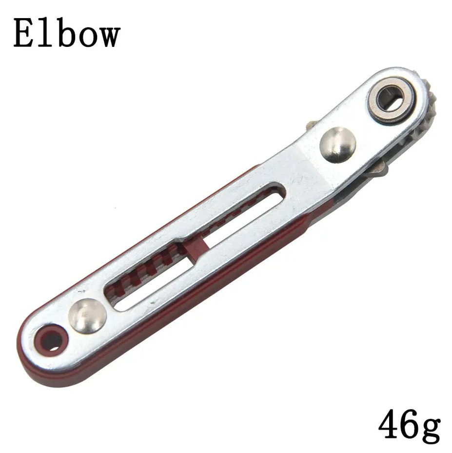1 pc Mini Ratchet Screwdriver Bidirectional Elbow Wrench Flat Slotted Tool