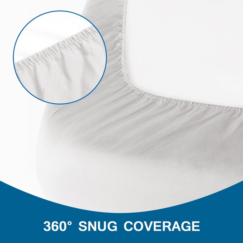 Cot Sheets 31x75 Fitted Microfiber Narrow Twin RV Bunk Bed Bottom Sheet White gallery