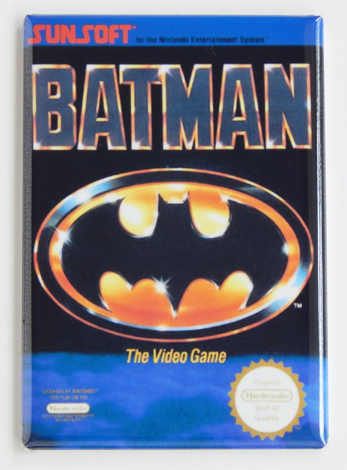 Batman FRIDGE MAGNET video game box NES gallery