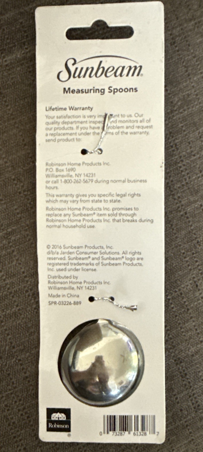 NEW Sunbeam Measuring Spoons set Metal dishwasher safe ¼ ½ 1 TSP 1 TBSP gallery