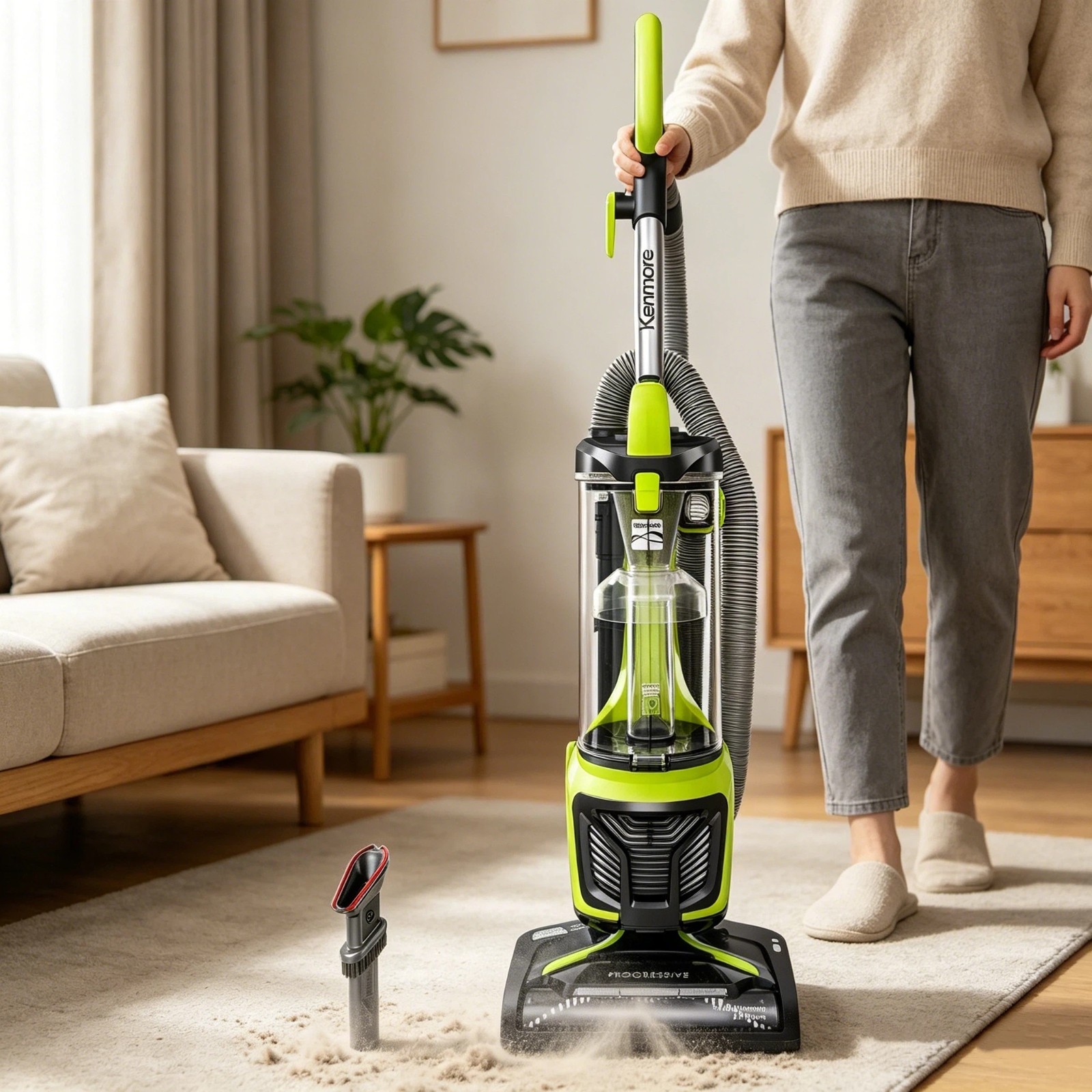 Kenmore Bagless Upright Vacuum Cleaner with 2-Motor System 160W Suction Power gallery