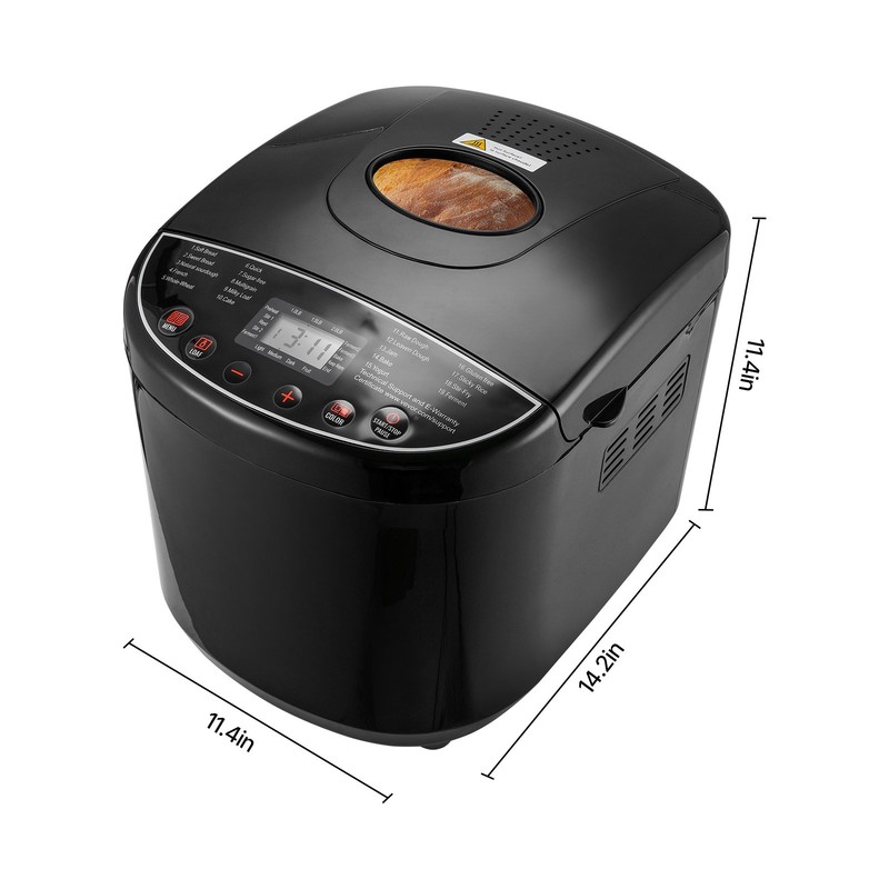 2LB 19-in-1 Bread Maker Automatic Compact Dough Machine Nonstick 3 Crust Colors gallery
