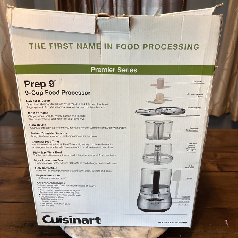 Cuisinart Prep 9 Cup Food Processor Brushed Stainless Finish DLC-2009CHB gallery