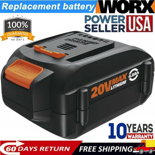 For WORX 20V MAX Extend Lithium Battery 20 Volt WA3520 WA3525 WA3575 WG155 gallery