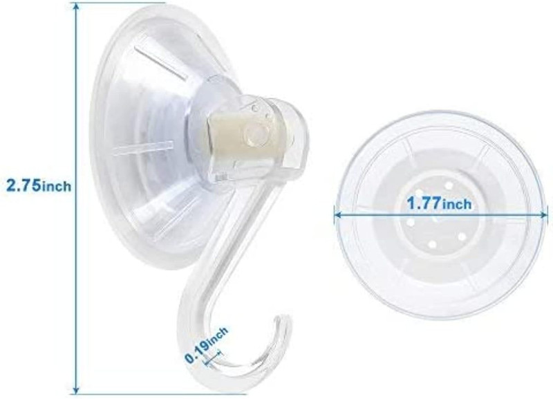 1St Choice Clear Plastic Suction Cup Hook, Oobest 6 Pack Ultra Heavy Duty Hooks gallery
