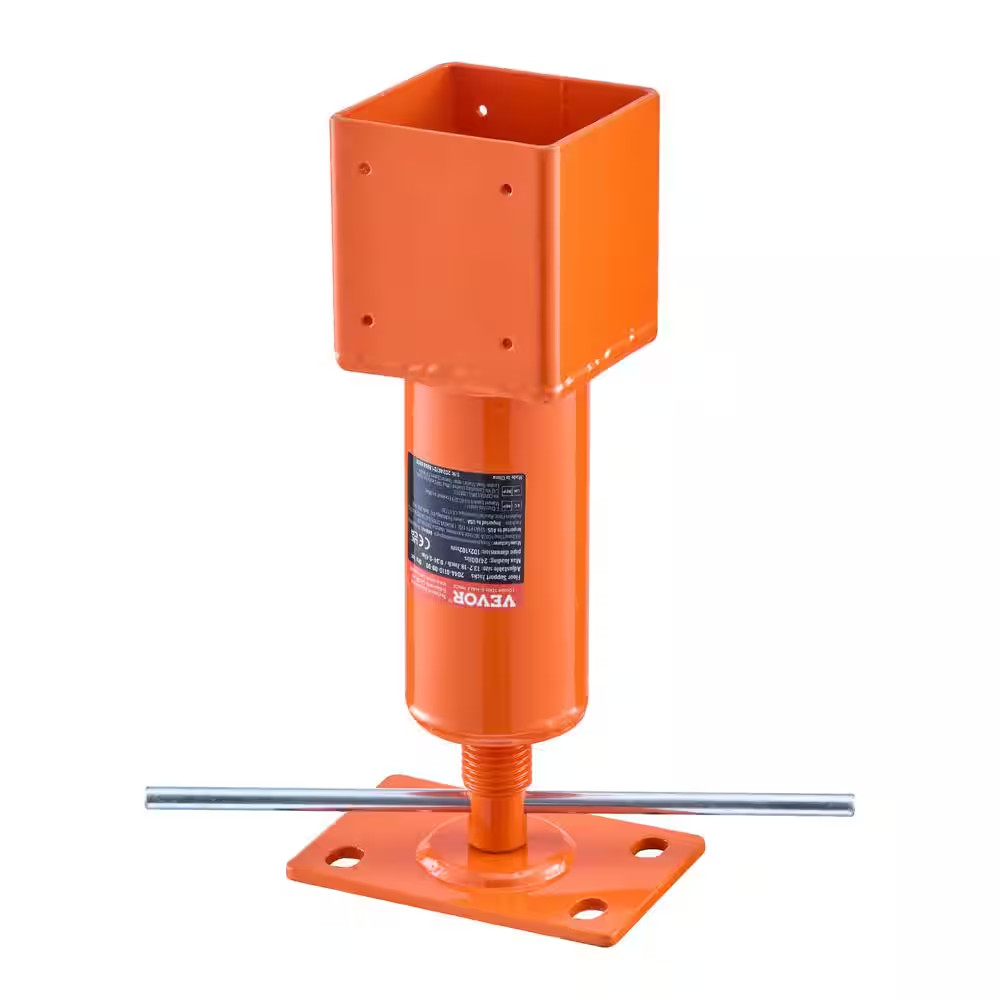 Screw Jack Post, 4 X 4 In. 13.2 -18.7 In. Height Range, 24,700 Lbs. Max Load Cap gallery