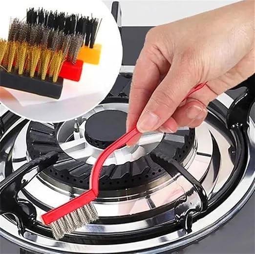 3Pcs Mini Wire Brush Brass Stainless Steel Nylon for Cleaning and Rust Removing gallery