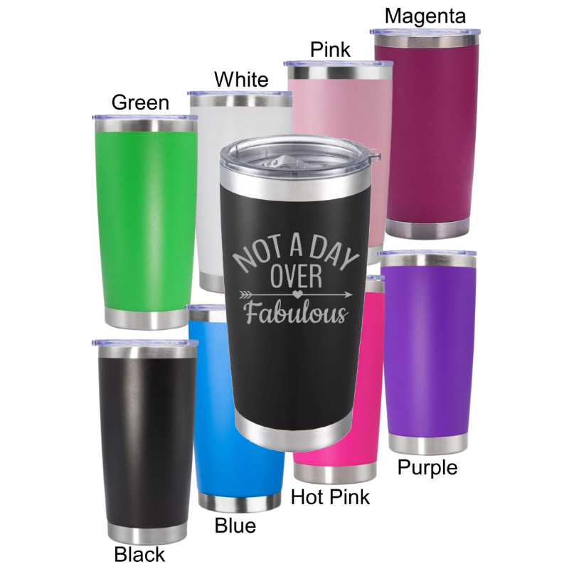 Not a Day Over Fabulous Tumbler – Chic Gift for Women, Birthday & Everyday Use gallery