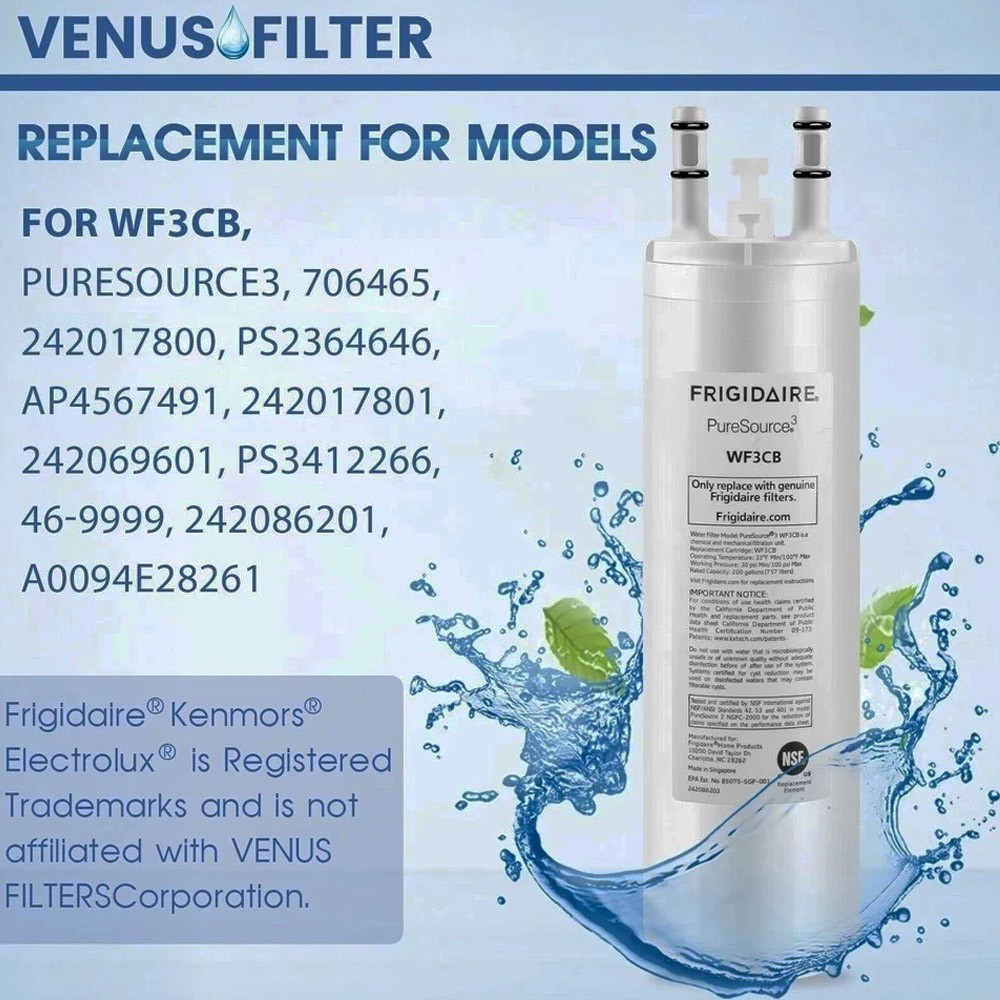 2 PACK Frigdaire WF3CB PureSource 3 Refrigerator Water Filter New Sealed gallery