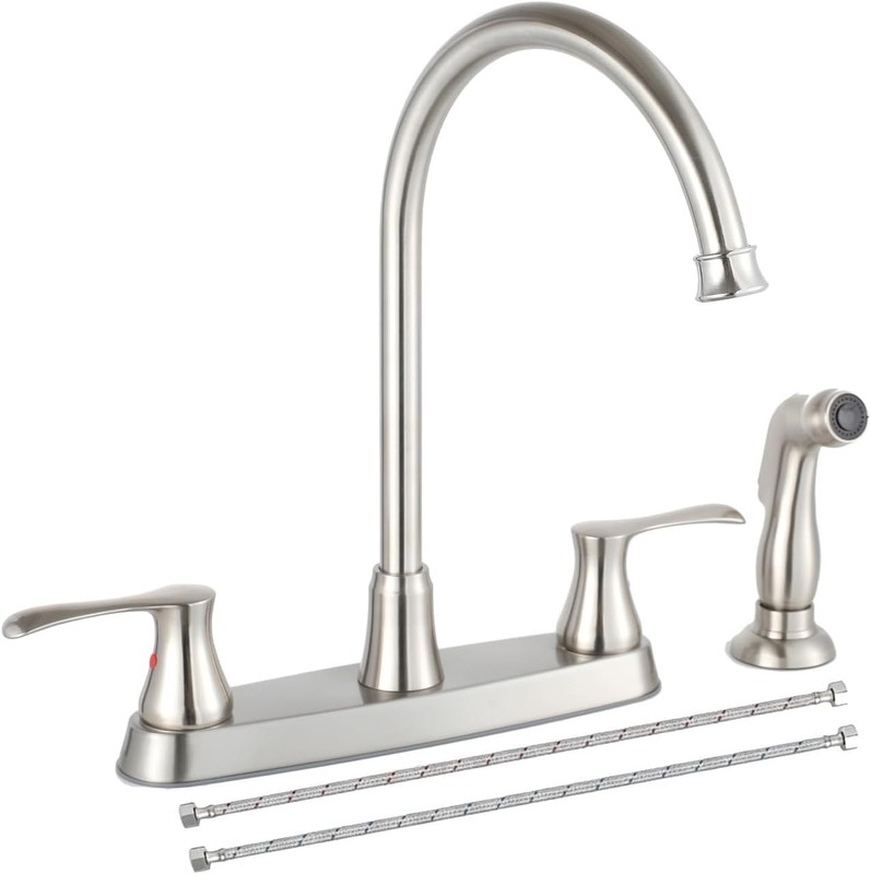 Versatile Modern Kitchen Faucet with Side Sprayer, Ideal for Heavy Cleaning gallery