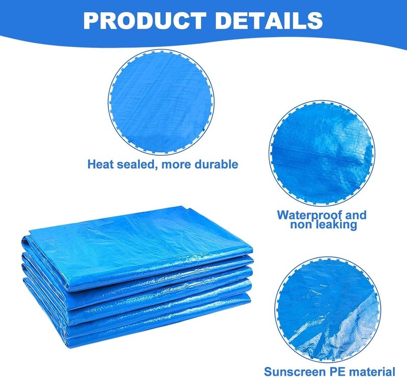 11x11 Ft Waterproof Pool Ground Cloth - Puncture-Resistant Liner Pad for Safety gallery