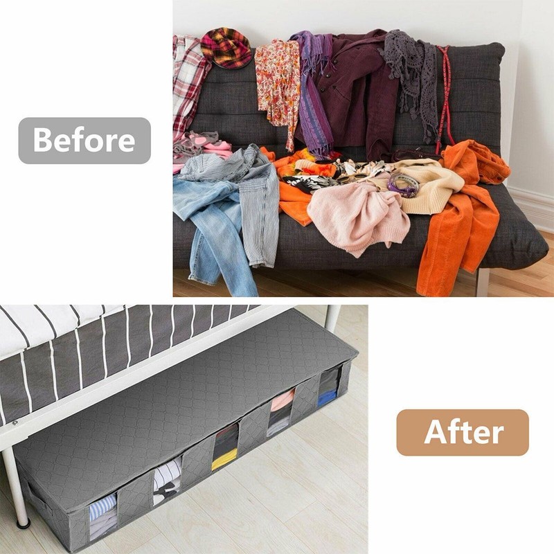 Large Under Bed Storage Organizer Containers [2 Pack] Clothes Organizers Bags gallery
