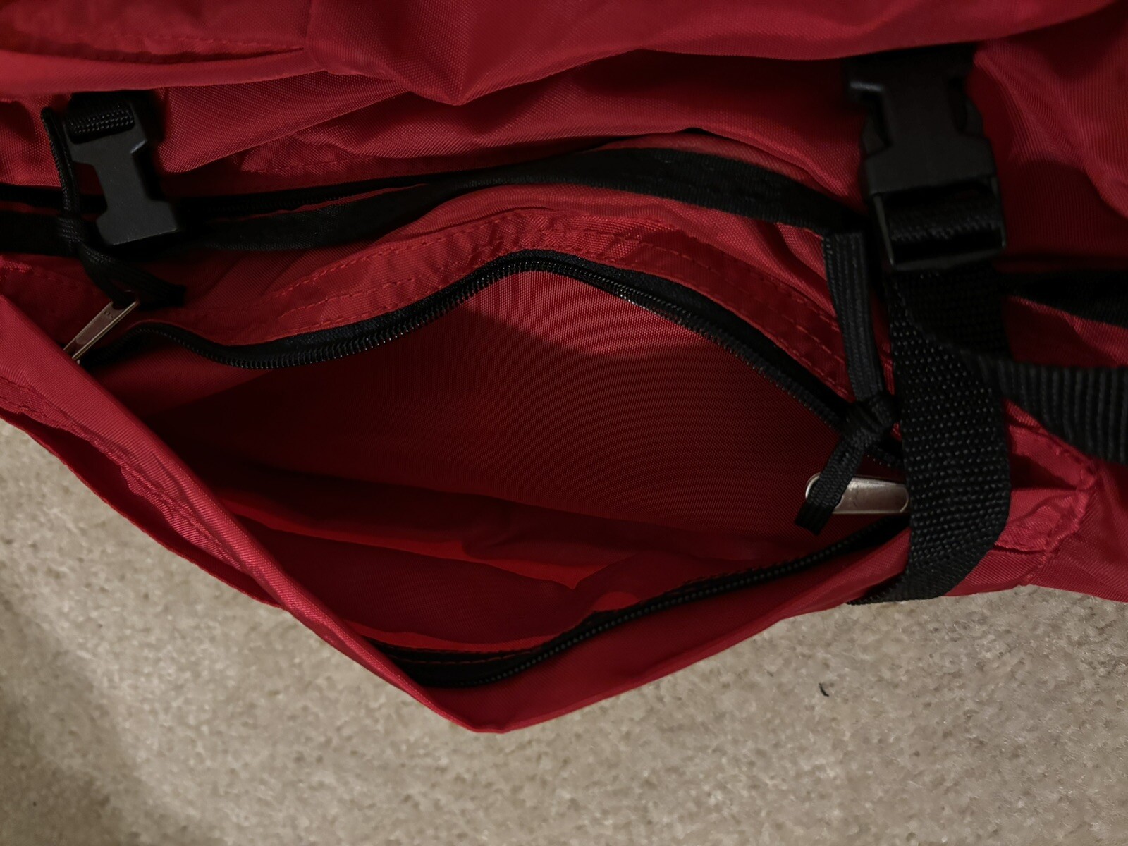wilderness experience backpack red & Black 4