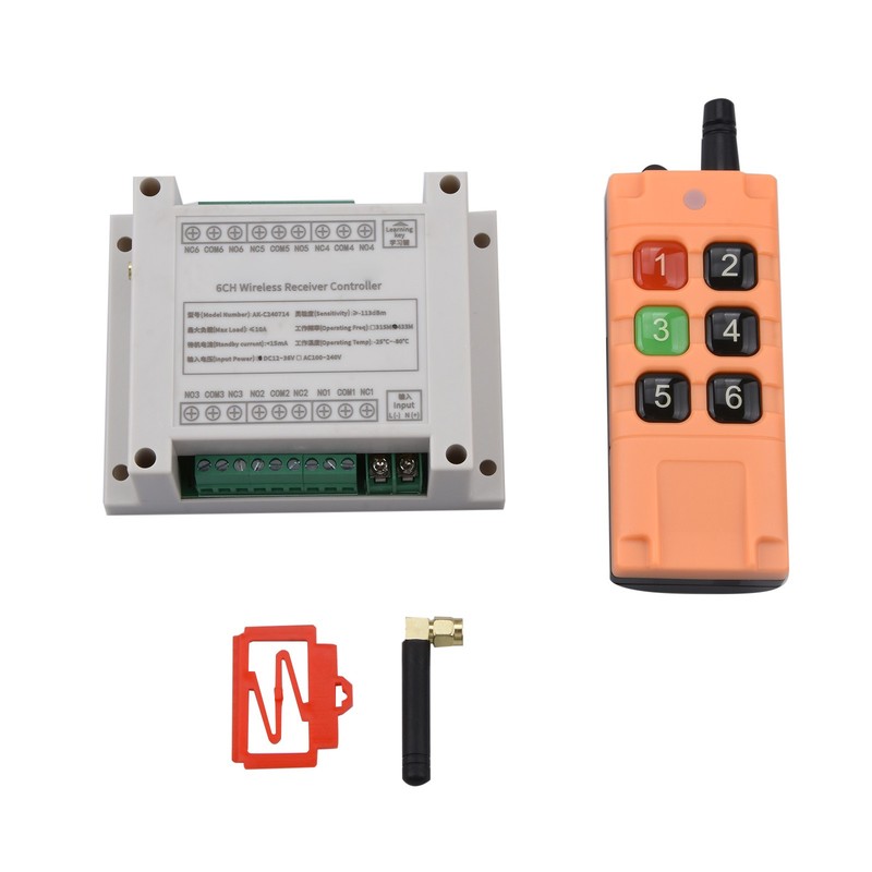 6 Channel 10A Relay Receiver Wireless Remote Control RF Switch 12-36V 6CH gallery