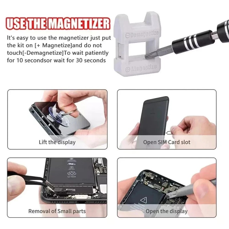 122 in 1 Precision Screwdriver Set Computer Repair Tool Kit Acssart Magnetic Bit gallery