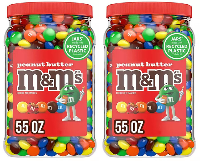 2 pack M&M'S Peanut Butter Milk Chocolate Candy, 55 oz. - FREE shipping gallery