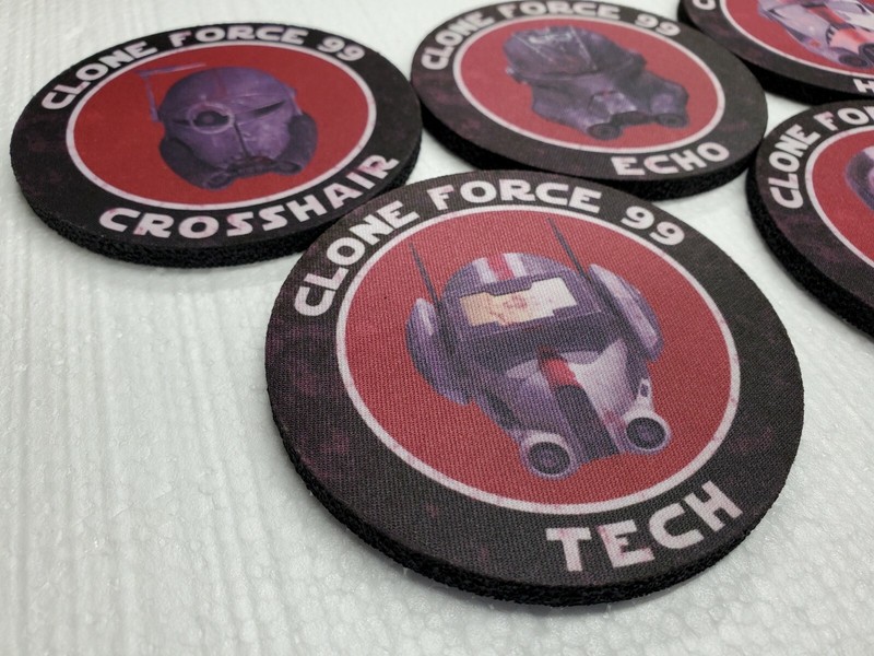 The Bad Batch Clone Force 99 Rubber / Fabric Drink Coasters 5 Pack High Quality gallery