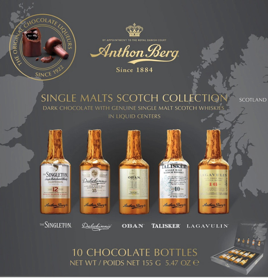 Anthon Berg Dark Chocolate Liqueur Liquor Single Malts Scotch NIP gallery