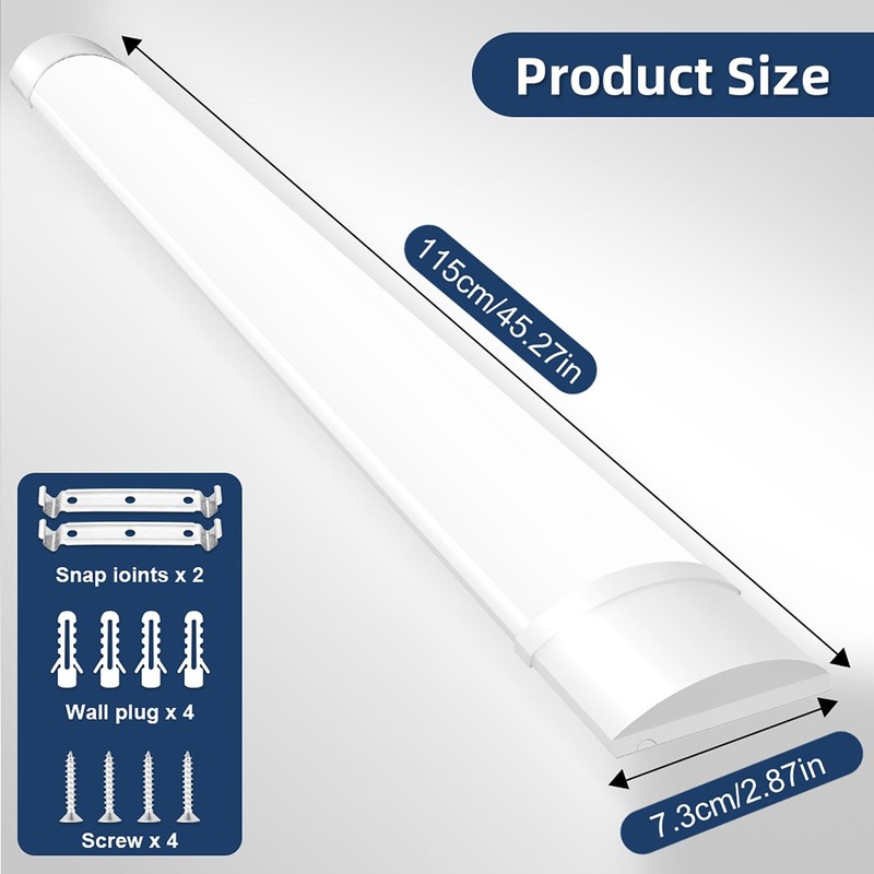 LED Ceiling Tube Light Bar Linear Batten Lamp Lighting Home Shop Fixtures bright gallery