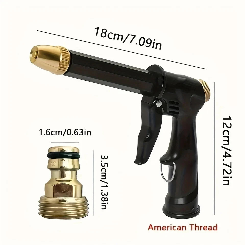 High Pressure Adjustable Garden Hose Spray Gun Nozzle for Car Wash / Watering gallery