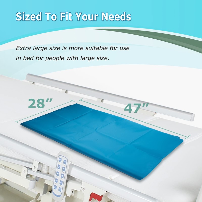 LOSCHEN Tubular Slide Sheet for Elderly Transfer, 28"x47"(72x120cm), Green gallery